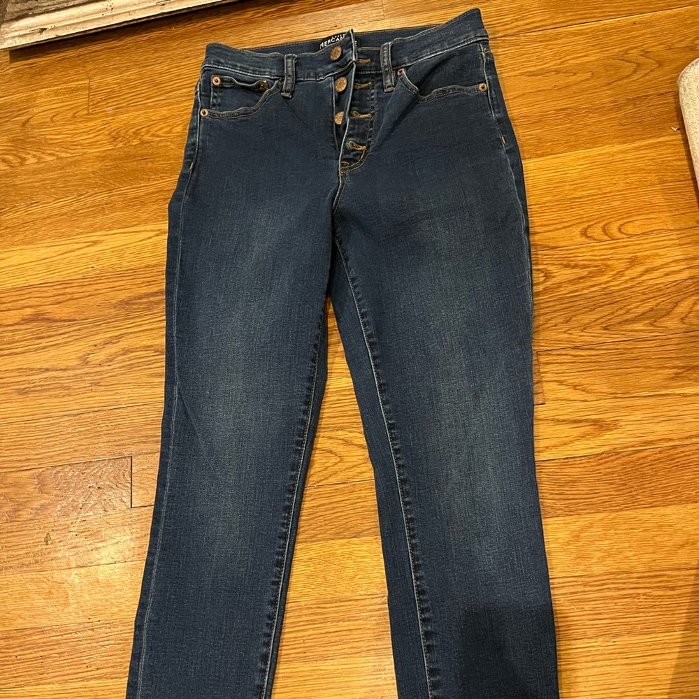 J. Crew mercantile cropped skinny Jean sz 27 mid rise